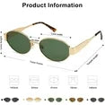 KWATE Retro Oval Sunglasses for Women Men Trendy Sun Glasses Classic Shades UV400 Protection