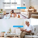 LUCKWOLF Light Bulb Camera, 2 Pack Security Camera 1080p, 360 Surveillance Camera(2.4GHz WiFi)