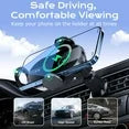 VEAT00L Wireless Car Charger,15W Qi Fast Charging Auto-Clamping Car Charger Phone Mount Air Vent Cell Phone Holder Compatible with iPhone 16/15/14/13/13 Pro/12 Pro12/11, Samsung S23/S22/S10/S9/S8