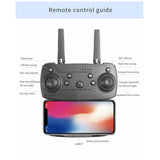 Casrra Drone Dual HD Cameras, FPV Foldable, Kids & Adults RC Quadcopter for Beginners, 2 Batteries, Carrying Case, Gray