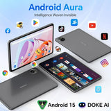 Blackview Android Tablet Tab 20 Wifi 4GB RAM 64GB ROM 10.1 inch Tablet with Case Wi-Fi 6 Google GMS, Gray