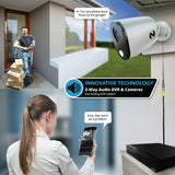Night Owl 2-Way Audio 12 Channel DVR Security System with 1TB Hard Drive and 8 Wired 1080p Deterrence Cameras