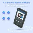 48GB Mp3 Player with Bluetooth, 4.0" Touchscreen Music Player with Speaker, Portable HiFi Sound MP4 MP3 Player with Earphones, Voice Recorder, E-book, Picture, Up to 256 GB, Black