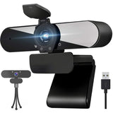 1440P HD Webcam with Microphone, Streaming Computer Web Camera USB PC Desktop Laptop Webcam with Stand/Privacy Cover/Tripod Stand, Autofocus, Noise Reduction for Video Calling/Zoom/Meeting