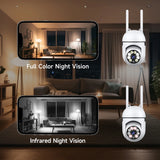 Losei 1080P Indoor WiFi PTZ Security Camera, Detection for Baby and Pet Monitor, 360-Degree for Home Security,Smart Motion Tracking,2 Way Audio, Night Vision, Compatible with Alexa