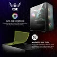 NSX GAMING Desktop Computer, Ryzen 7 5700G, 16GB DDR4, 512GB SSD, W11, Black
