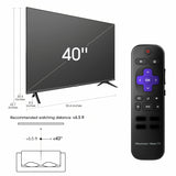 Hisense 40-Inch Class H4 Series FHD Roku Smart TV (40H4030F1) - 1080P Full HD LCD Screen, LED TV, DTS TruSurround Sound, Motion Rate 120, Gaming Mode
