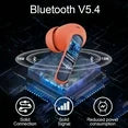Wireless Earbuds, Bluetooth 5.4 Headphones Bass Stereo, Ear Buds with Noise Cancelling Mic LED Display, 36H Playtime in Ear Earphones, IP7 Waterproof Sport Headset for Android iOS