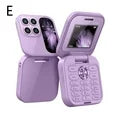 2024 New I17pro Mini Flip Phone Keypad Non-smartphone Elderly Phone 2G Network Foldable Multilingual Dial Phone Speed Radio t big flip phone,foldable New seniors tmobile phone,small father'