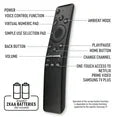 Xtreme Samsung Replacement Black Bluetooth Television Remote, Netflix, Voice Control, TVs, Soundbar