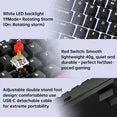 FFN 68-Key 60% Mechanical Gaming Keyboard with Red Switches-Compact Design with Detachable Type-C Cable,LED Backlit for Gaming Smooth,Compatible with Win/Mac/Linux/PC/Laptop-Black