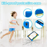 BESTSKI Android 14 10inch Kids Tablet with Protective Case,Octa-Core,8GB RAM+64GB Rom(1TB Expandable)Dual Camera,Parental Control,Pre-Intalled KIDOZ,Great Gift for Toddler-Blue