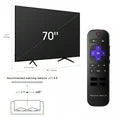 Hisense 70" Class 4K UHD LED LCD Roku Smart TV HDR R6 Series 70R6E4