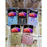 2025 2025 New Mini Flip Mobile Phone 2 SIM Card Small Display Foldable Cell Phone Unlocked Flip Phone 2G Flip Cell Phone For Seniors Clearance