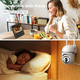 Losei 1080P Indoor WiFi PTZ Security Camera, Detection for Baby and Pet Monitor, 360-Degree for Home Security,Smart Motion Tracking,2 Way Audio, Night Vision, Compatible with Alexa