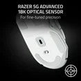 Razer Basilisk V3 X Hyperspeed RBG Optical Bluetooth Gaming Mice, White