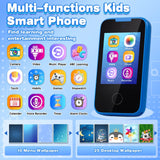 MOFGDNI Kids Learning Phone, 2.8" Touchscreen, Dual Camera, MP3 Player, for Ages 3-8