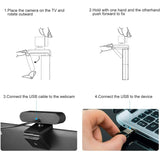 1440P HD Webcam with Microphone, Streaming Computer Web Camera USB PC Desktop Laptop Webcam with Stand/Privacy Cover/Tripod Stand, Autofocus, Noise Reduction for Video Calling/Zoom/Meeting