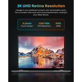 CHUWI FreeBook 13.5" Touchscreen Laptop 512GB SSD 12GB RAM,Intel Quad-Core N100(Beat to Core i3-1115G4, Up to 3.4GHz),Windows 11,2 in 1 Gaming Tablet Notebook Computer,IPS Display