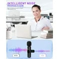 2.4GHz Wireless Lavalier Microphone, Portable Mini Mic with High-Quality Materials & Smart Chip for Audio/Video Recording