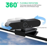 1440P HD Webcam with Microphone, Streaming Computer Web Camera USB PC Desktop Laptop Webcam with Stand/Privacy Cover/Tripod Stand, Autofocus, Noise Reduction for Video Calling/Zoom/Meeting