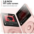 MP3 Player with Bluetooth and 32GB TF Card,HiFi Music Player with Built-in Speaker,Earphones, Multifunctional MP3 Players with FM/Recording/E-Book/Video, Supports up to 128GB for Kids,Running,Walking