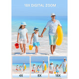 4K Digital Camera 64MP,Froura Dual-Screen Vlogging Camera,18X Zoom,64GB Card,2 Batteries,Point and Shoot Camera for Kids,Teens ,Beginners,Boys ,Girls,Compact Travel Camera,Birthday Gifts,Pink