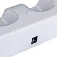 For Nintendo Wii Controller & Wii U Remote - Dual Charger Charging Dock with 2x Rechargeable 2800 mAh Battery, White