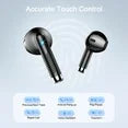 Wireless Earbuds, Bluetooth 5.4 Earphone Sport, ENC Noise Cancelling Mic, 40H Playtime IPX7 Waterproof Headphone with LED Display for iOS Android Cellphone