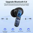 Wireless Earbuds, Bluetooth 5.4 Headphones Bass Stereo, Ear Buds with Noise Cancelling Mic LED Display, 36H Playtime in Ear Earphones, IP7 Waterproof Sport Headset for Android iOS