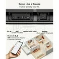 ULTIMEA 2.2ch Sound Bar for TV, Built-in Dual Subwoofer, 2 in 1 Separable Bluetooth 5.3 Soundbar , Bassmax Adjustable TV Surround Sound Bar, HDMI-ARC/Optical/Aux Home Theater Speakers, Wall Mount
