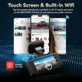 REDTIGER 4K Dash Cam Front and Rear, 3.18" IPS Touch Screen Car Camera, Dual Dash cam with 64GB Card, Built-in GPS, Super Night Vision, 24H Parking Monitor, G-Sensor, Loop Recording