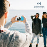 Vivitar Aqua Snap Underwater Digital Camera with HD Video Recording, New Waterproof Action Camera, Blue