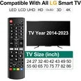 Universal for LG Smart TV Remote Control Replacement,Compatible with All Models for LG Brand, with Netflix Prime Video Shortcut Buttons