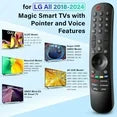 Universal for LG-TV-Magic-Remote-Control-Replacement UHD OLED QNED NanoCell MiniLED C1 C2 C3 C4 4K 8K Smart TVs,MR23GA with Pointer and Voice Function 2018-2024