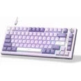 MageGee Portable 60% Mechanical Gaming Keyboard, MK-Box LED Backlit Compact 68 Keys Mini Wired Office Keyboard with Red Switch for Windows Laptop PC Mac - Purple