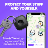 Life360 Tile Mate Bluetooth Tracker, Keys Finder and Item Locator for Keys, Bags and More. Phone Finder. Both iOS and Android Compatible. 1-Pack (Black)