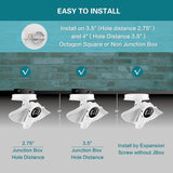 BUBO 1080P WiFi Outdoor Floodlight Camera with Motion Sensor, Color Night Vision, 2-Way Audio, Siren, IP65, 64GB SD, Alexa Compatible