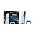 PlayStation 5 Slim Digital 3TB SSD Fortnite Cobalt Star Console with Two Controllers, White and Cosmic Red DualSense and Dual Controller Charger - PS5 Slim Digital Console