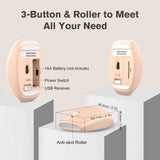 RaceGT Colorful Cute Wireless Keyboard and Mouse, Adjustable Tilt, Wireless Computer Keyboard & Mouse, with USB & Mouse, Brown, New, Milk Tea