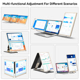 Laptop Screen Extender, 15.6" Ultra-Slim Portable Monitor for Laptops with 120% sRGB FHD 1080P IPS, 235°Rotation & Kickstand, Plug n Play for Windows Chome Linux Android Xbox Switch