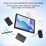 Android 15 Tablet, 5-Core, 20GB RAM+64GB ROM+1TB Expand, 10inch Tablet with Keyboard Case Mouse Stylus Pen,Widevine L1, 6G WiFi, Dual Camera, 5000mAh,Black