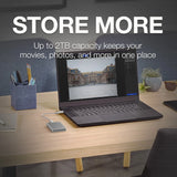 Seagate One Touch SSD 1TB External SSD Portable - Silver, Speeds up to 1030MB/s, with Android App, 1yr Mylio Create, 4mo Adobe Creative Cloud Photography Plan and Rescue Services (STKG1000401)