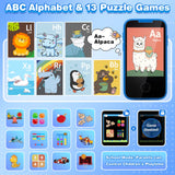 MOFGDNI Kids Learning Phone, 2.8" Touchscreen, Dual Camera, MP3 Player, for Ages 3-8