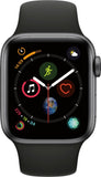 Apple Watch Series 4 (GPS + Cellular) 40mm Space Gray Aluminum Case with Black Sport Band - Space Gray