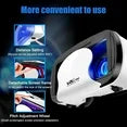 VR Headset with Controller Adjustable 3D VR Glasses Virtual Reality Headset HD Blu-ray Eye Protection Support 5~7 Inch for Phone/Android