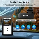 NEXPOW 2K Wifi Front Dash Cam with Voice Control,Dash Camera for Car with App,24H Parking Mode,G-Sensor,Loop Recording,IR Night Vision