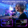 AYEDLOE Wireless Gaming Headset for PS5, Switch, PC, Bluetooth PS5 Headset with Microphone Noise Cancelling, Stereo Sound, 45H+ Battery, Black