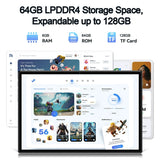 VEAT00L Tablet,10.1 inch Android 13 Tablets 2025,6GB RAM 64GB ROM 128GB Expand,Octa-Core Processor up with 5G WiFi,1280x800 IPS HD Touchscreen,6000mAh Battery, Bluetooth, Dual Camera, GMS