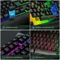 Wired Gaming Keyboard and Mouse Combo, LED RGB Backlit 114 Keys Mechanical Feel Anti-ghosting Game Keyboard with 12 Multimedia Keys & 7 Colors Backlit Gaming Mouse for Windows PC Laptop Gamer